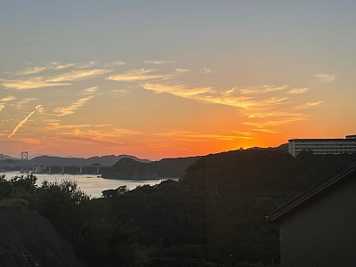 天気が舞い降りた夕焼け